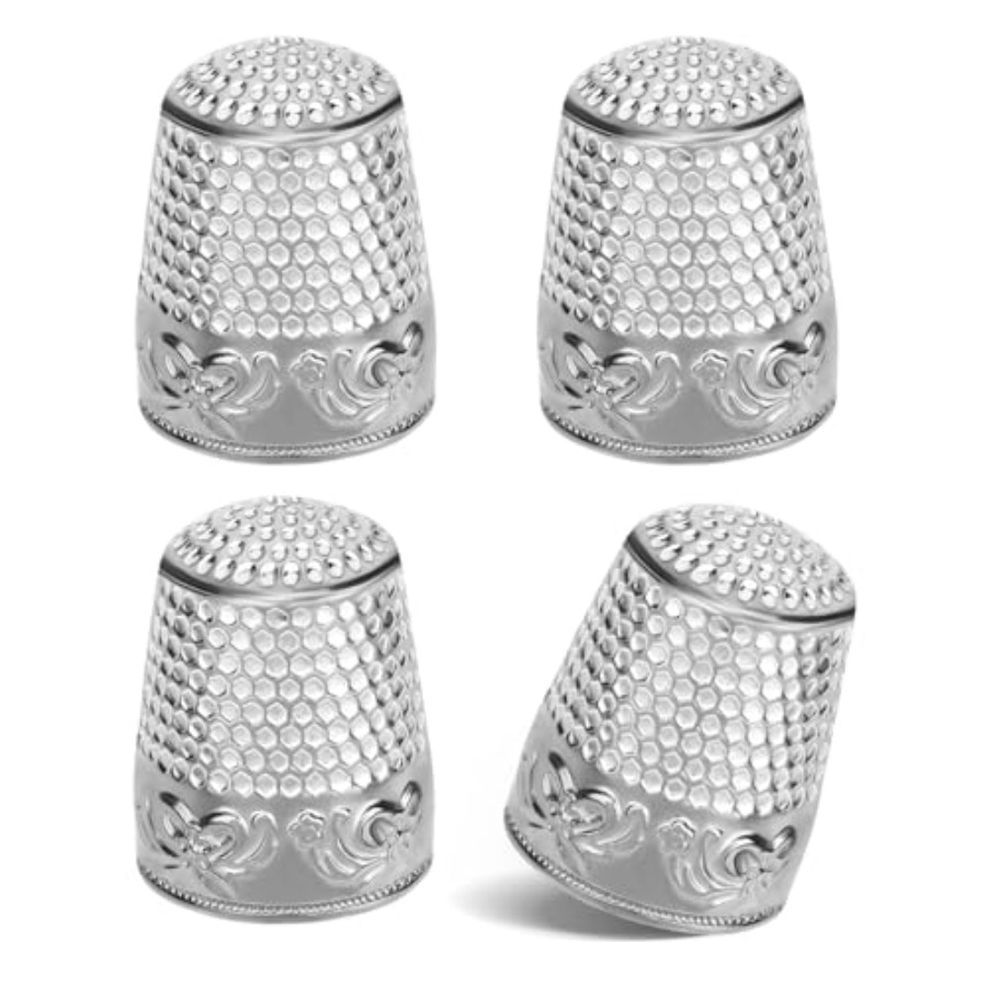 Sewing Thimble Metal - ZMAAGG Naparstki do szycia ręcznego, Naparstek