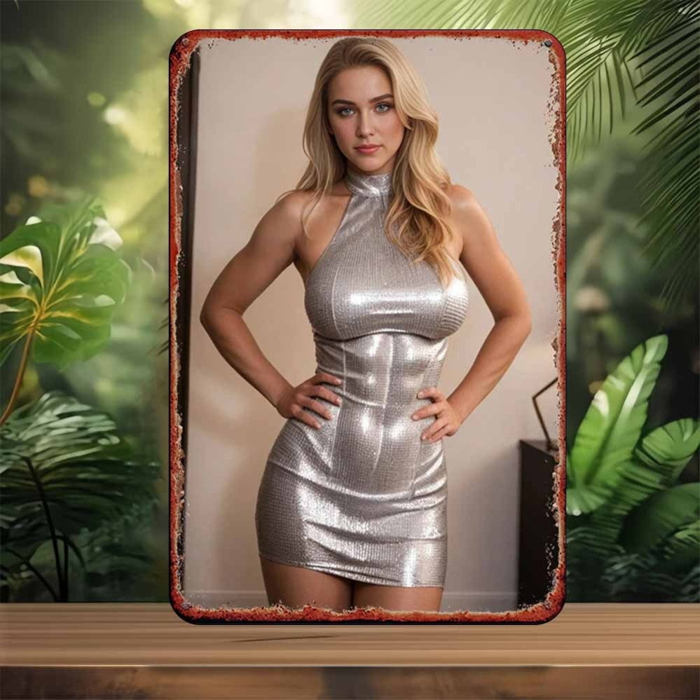 Dress Form Mannequin - SHEINMETAL Srebrny Metalowy Manekin do Dekoracji