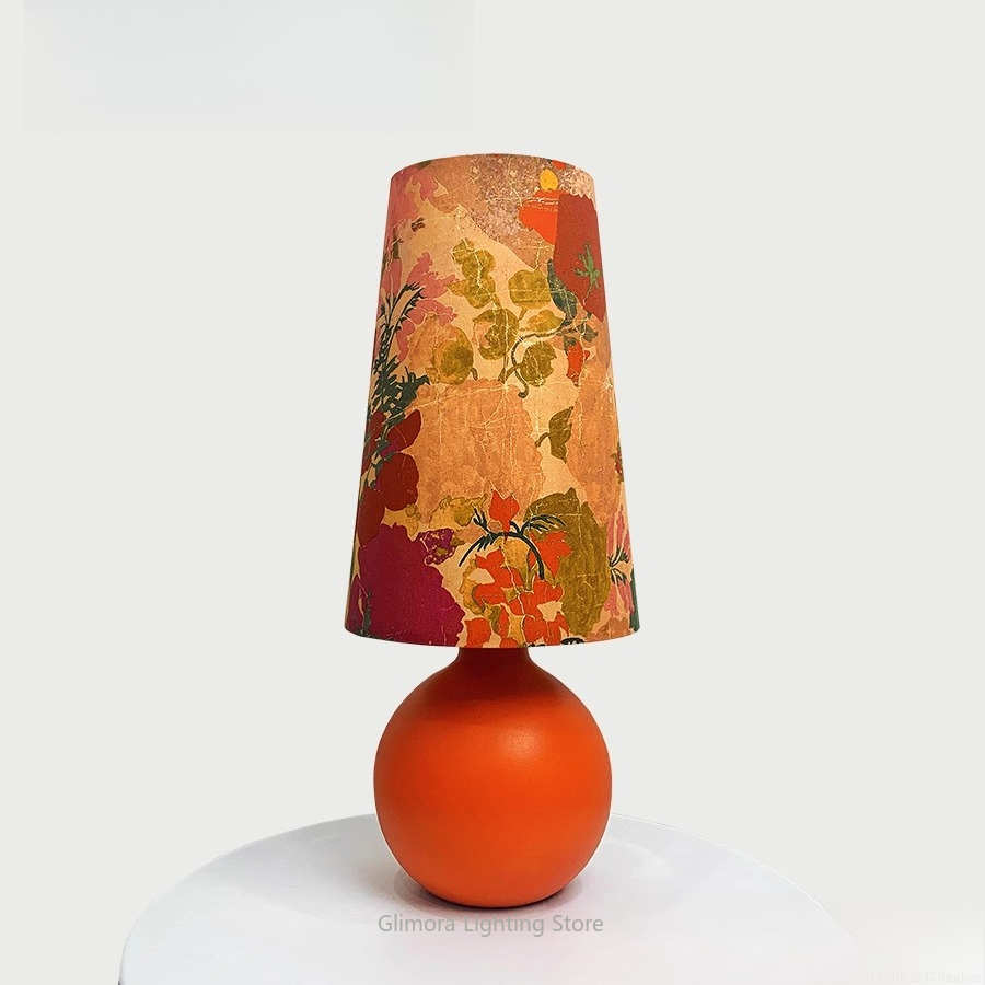 Century Textile & Sewing Supply Reviews - Lampa stołowa Orange Sphere: tkanina UK