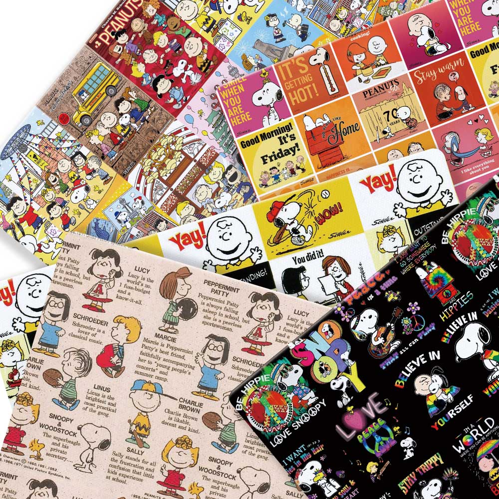 Sewing Textiles - Tkanina TAKARA TOMY Snoopy 140x50CM z