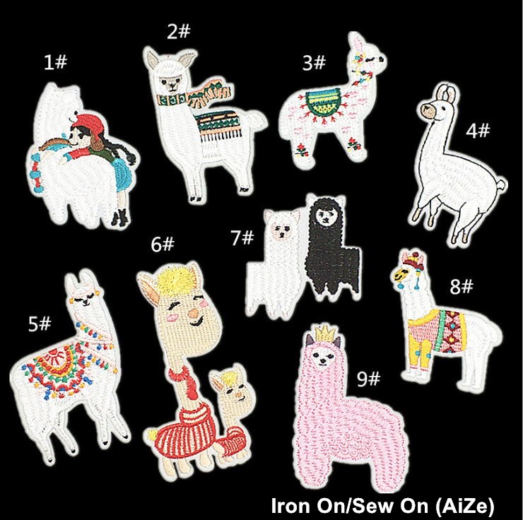 Sewing Id - 10 szt. haftowanych naszywek zwierzęcych do