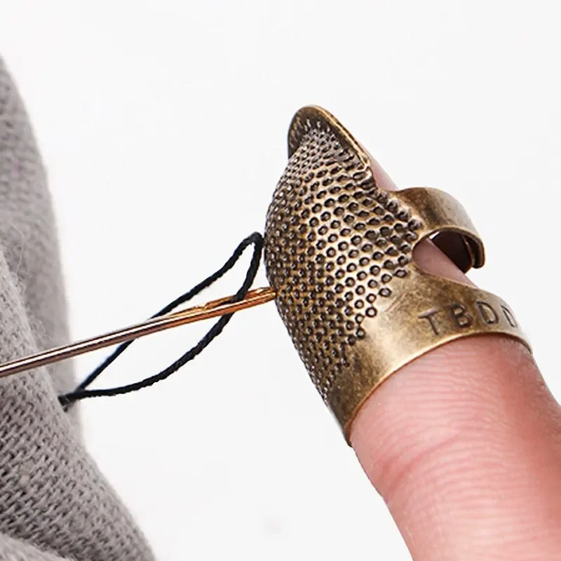 Sewing Thimble Metal - 2 szt. Miedziane nakładki na palce