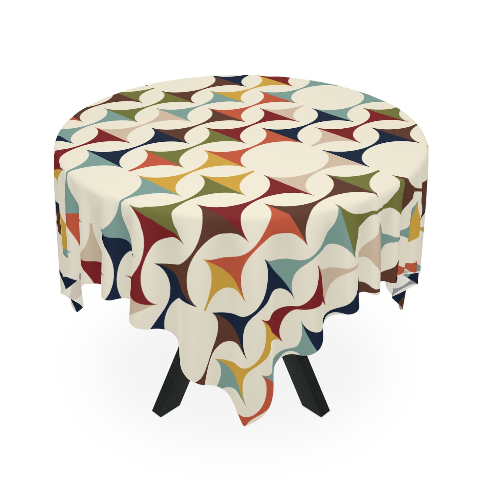 Century Textile & Sewing Supply Reviews - Obrus w stylu Mid-Century Modern Retro