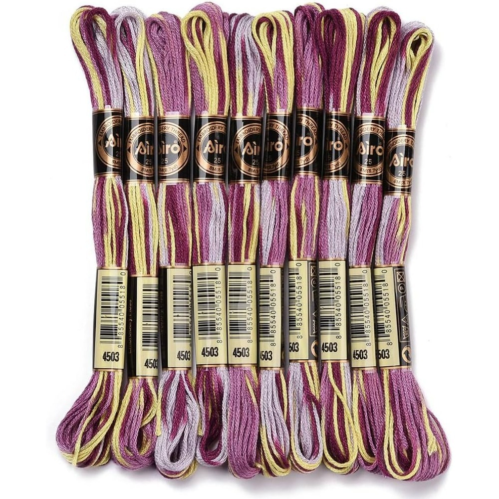 6 nici fioletowa różnokolorowa – Embroidery Floss Thread recenzja i cena