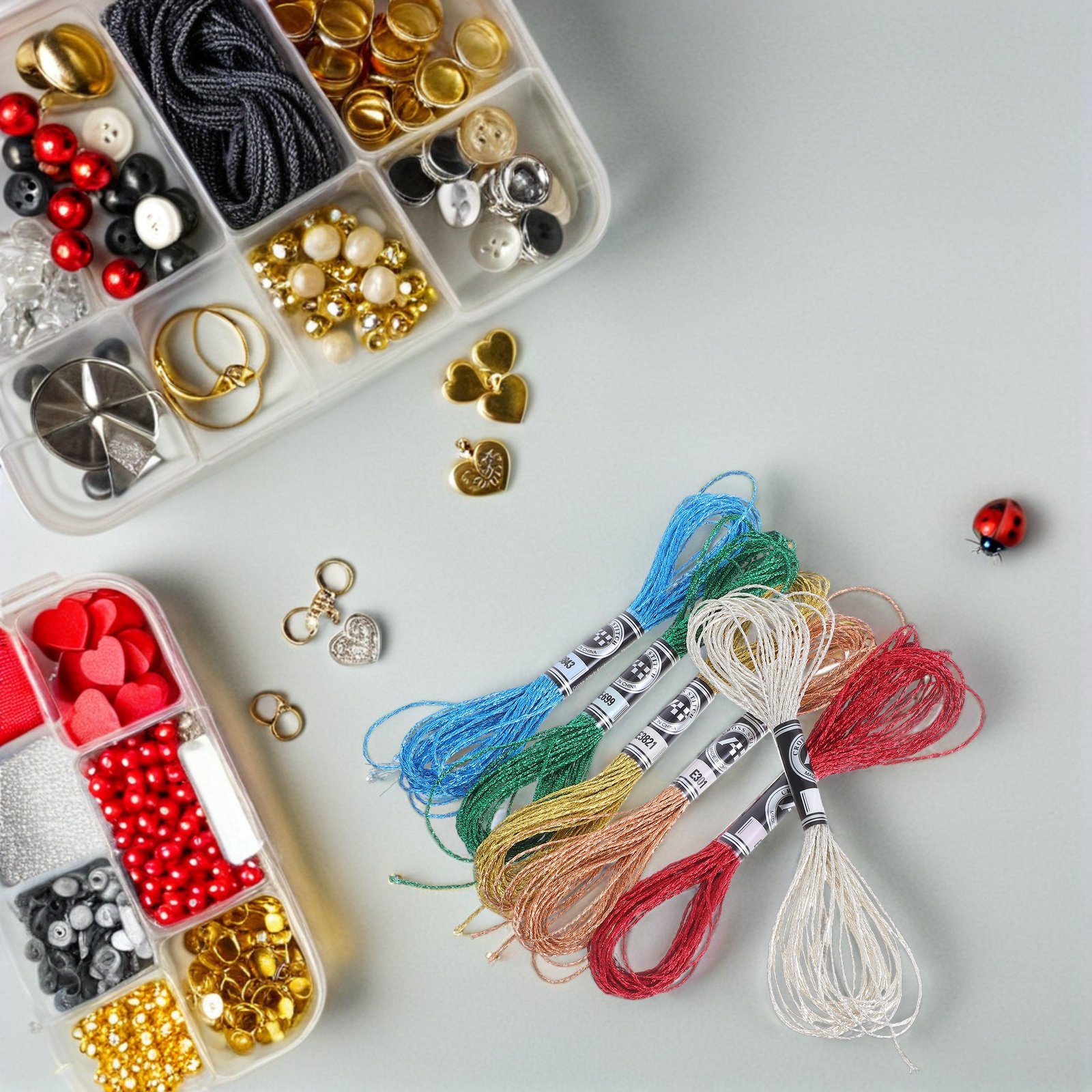 6 sztuk luksusowych metaliczny – Embroidery Floss Thread recenzja i cena