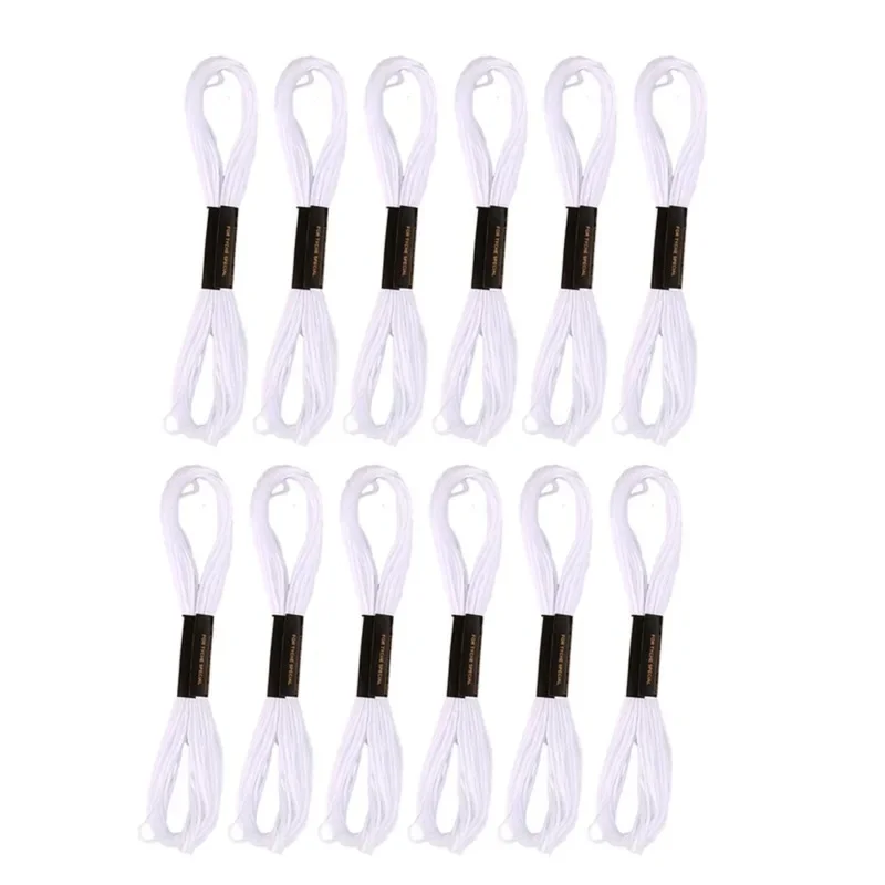 24 szt. Czarny biały haft krzy – Embroidery Floss Thread recenzja i cena