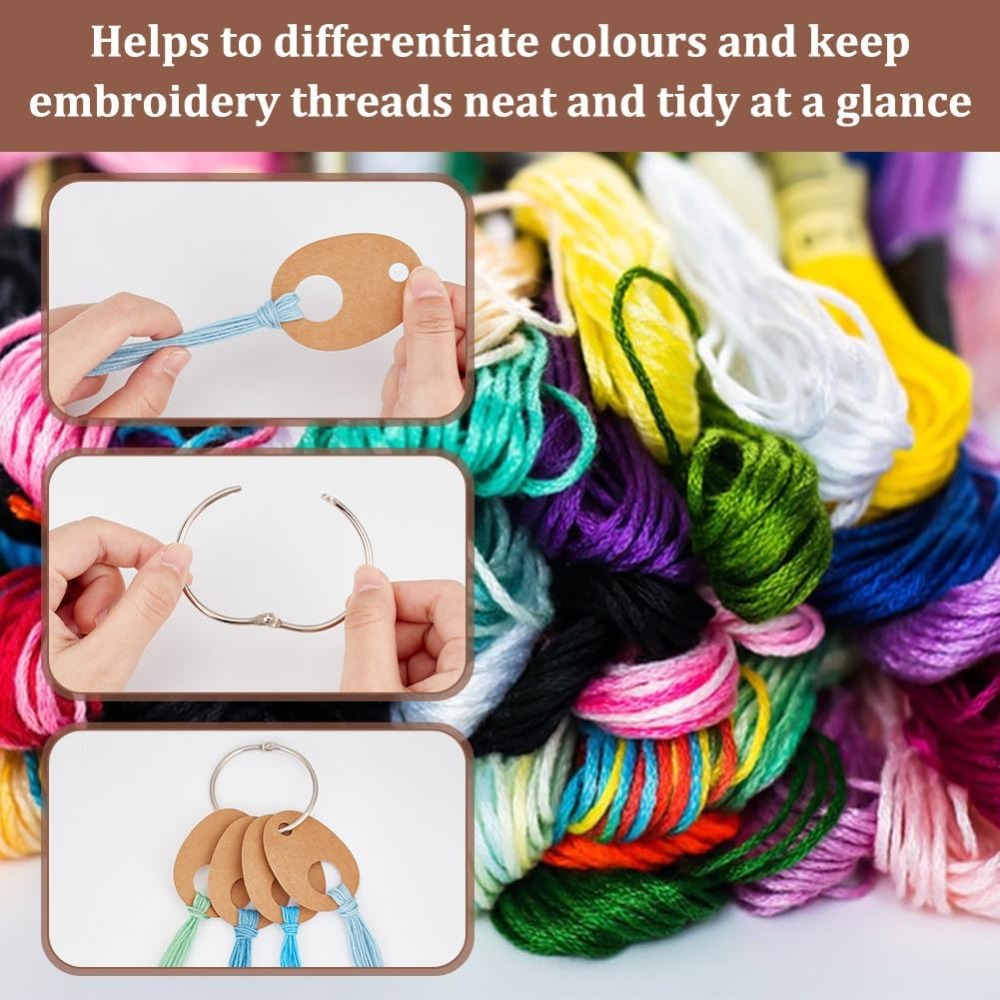 100 szt. Kropli nici do nawlek – Embroidery Floss Thread recenzja i cena